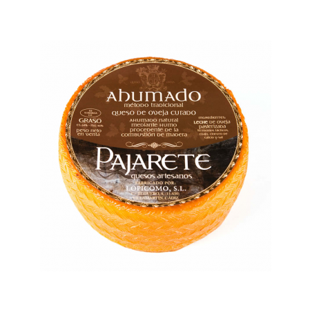 Pajarete Queso de oveja ahumado en maderas nobles 850 gramos