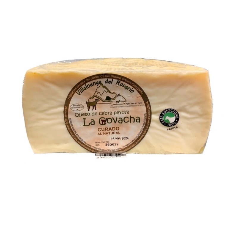La Covacha medio queso curado de cabra payoya | Ronda Gourmet