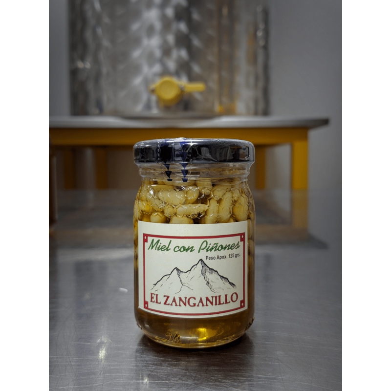 Comprar El Zanganillo miel con piñones 125gr en Ronda Gourmet